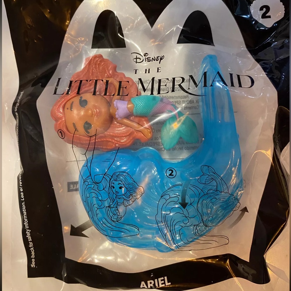 NEW 2023 McDonalds Happy Meal Toy Disney The Little Mermaid #2 ARIEL